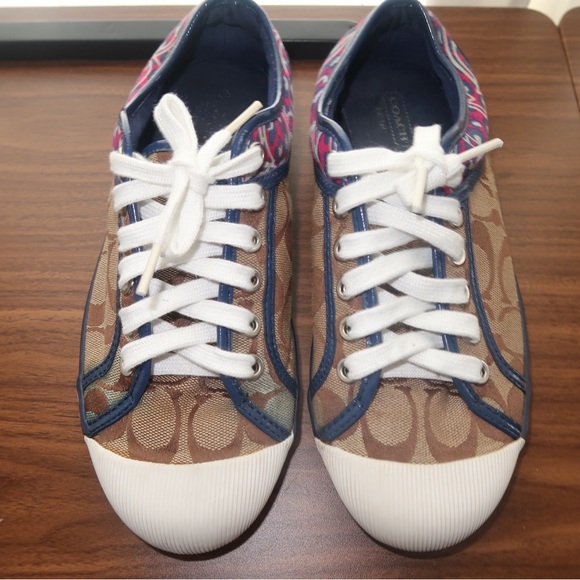 Coach Zorra Sneakers in Signature Brown Canvas size 7.5 - Picture 2 of 3